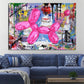 Graffiti-Ballon, guter Hund, Pop-Art-Poster, Druck auf Leinwand, Gemälde, abstraktes Bild für Wohnzimmer, Heimdekoration, rahmenlos