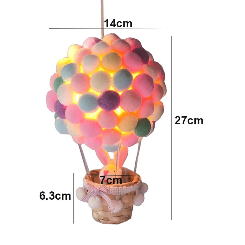 DIY Heißluftballon-förmige fliegende Tiere Nachtlampe