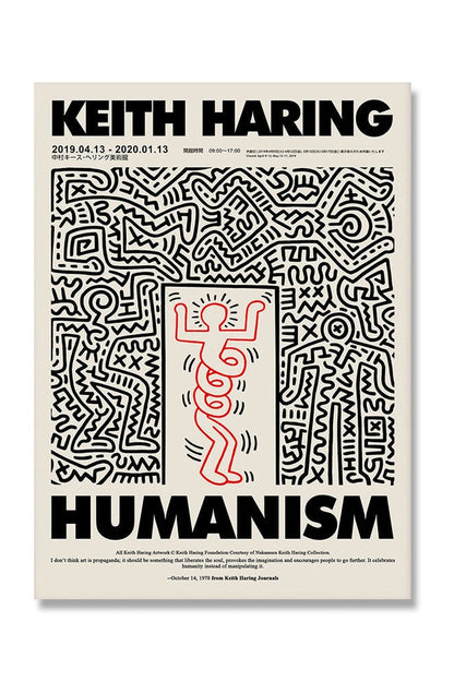 Keith Haring Inspiriertes Leinwandkunst