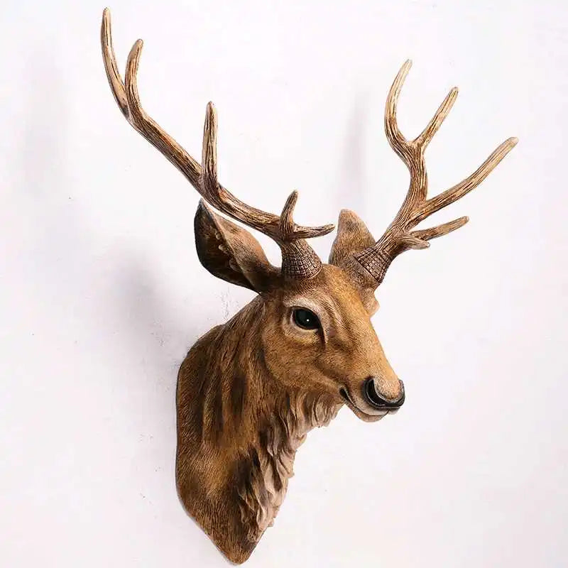 Faux Rehkörper, Faux Taxidermie Tierkopf Wanddekoration Handgemachte Bauernhausdekoration Harz Wohnaccessoires Modern für die Wand
