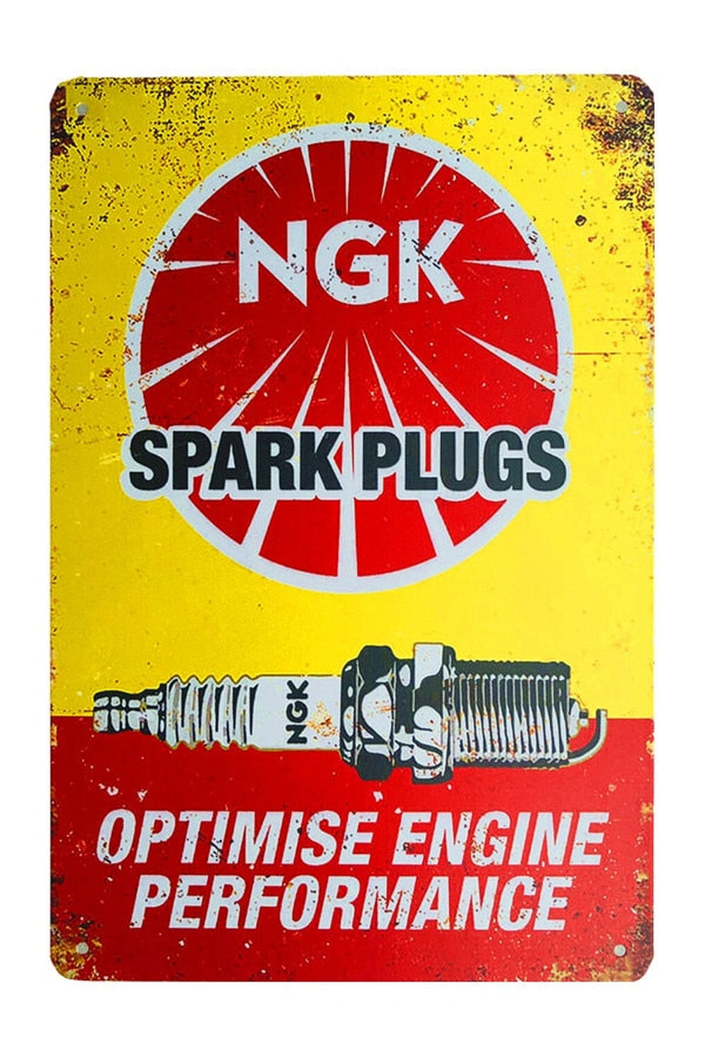 Retro Auto Service Metallposter