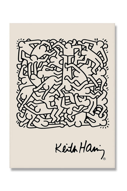 Keith Haring Inspiriertes Leinwandkunst