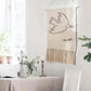 Macrame Hängender Baumwollteppich