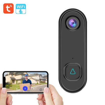 1080P HD Wireless Video-Türglocke mit Zwei-Wege-Audio, PIR-Bewegungserkennung, Nachtsicht, IP55 wetterfest, 2.4GHz WiFi, batteriebetrieben, Tuya-App-Steuerung - intelligente Türglocke Kamera