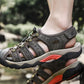 Sommer Herren Outdoor Sandalen Strand Schuhe Echtes Leder Trekking Wandern