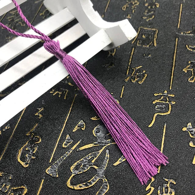 35 Stück Farbgemisch Lesezeichen Quasten - 13 cm Mini Quasten mit Schlaufen für DIY Bastel- und Schmuckherstellungszubehör