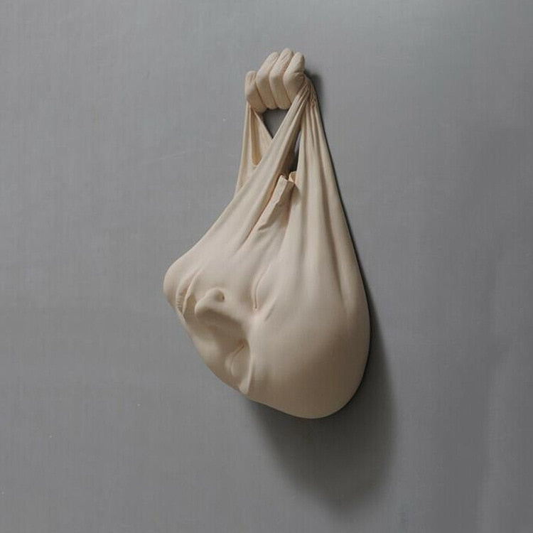 Ästhetische Wandhängeskulptur Kreatives Gesicht