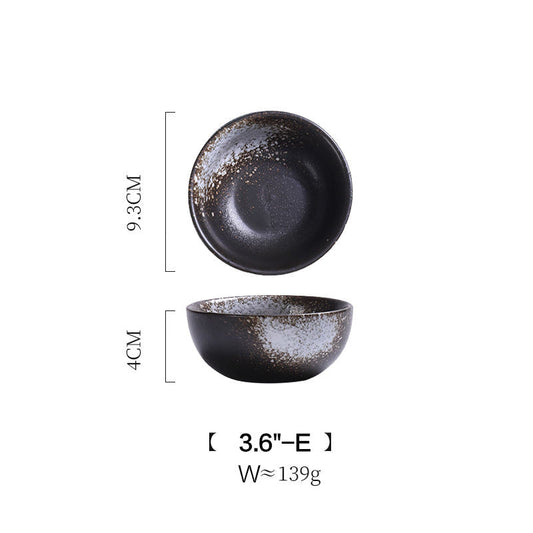 Frendorf | 3.6 Zoll schwarz-weiß Japanische Schüssel