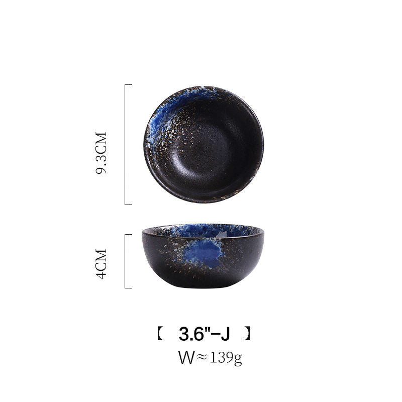 Frendorf | 3.6 Zoll schwarz blau japanische Schüssel