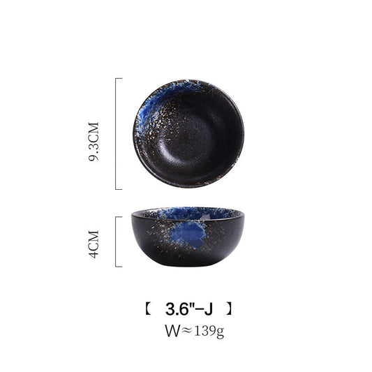 Frendorf | 3.6 Zoll schwarz blau japanische Schüssel