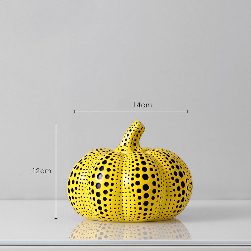 Kusama Yayoi Stil Kürbis Skulpturen