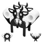 Toilettenpapierhalter - ElkCraft - Tierform - Schwarzes Eisen