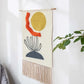 Macrame Hängender Baumwollteppich