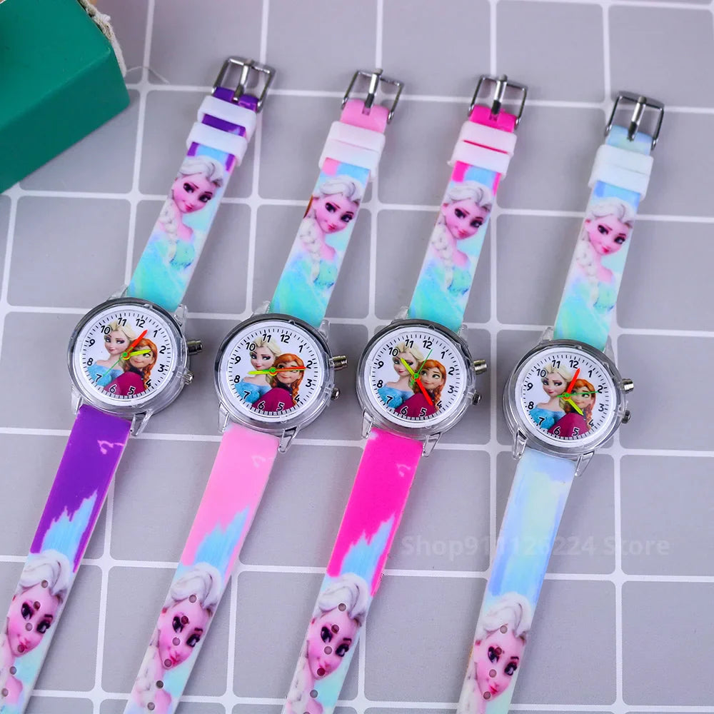 Frendorf | Leuchtende Kinderuhr – Erhältlich in Spider-Man und Frozen Designs