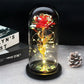 Frendorf | Ewige Rose in Glasdome | Handverlesen, LED-beleuchtet & Ideal für romantische Geschenke und Wohnkultur