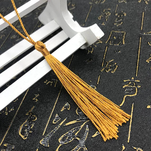 35 Stück Farbgemisch Lesezeichen Quasten - 13 cm Mini Quasten mit Schlaufen für DIY Bastel- und Schmuckherstellungszubehör