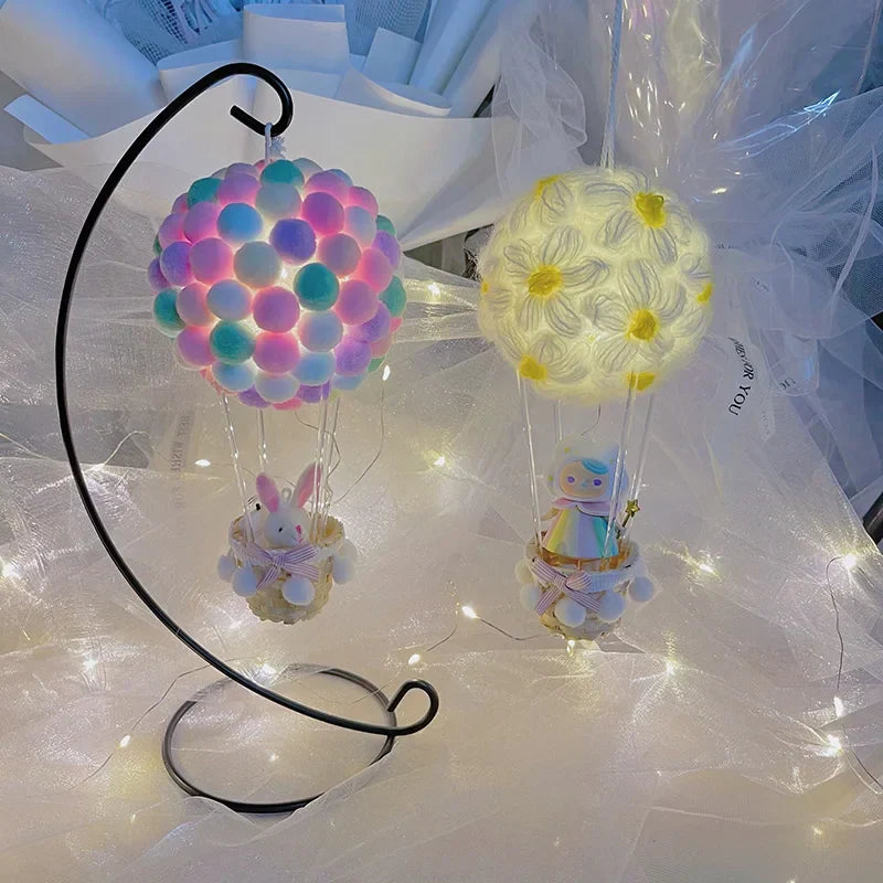 DIY Heißluftballon-förmige fliegende Tiere Nachtlampe