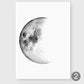 Frendorf | LunaNova Wandbild | Mondphasen Leinwand | Stilvolle Wanddekoration | Astronomisches Kunstwerk