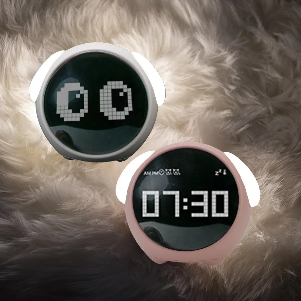 Frendorf | EmojiTime LED Wecker – Lustiges & Ausdrucksstarkes Digitaldisplay