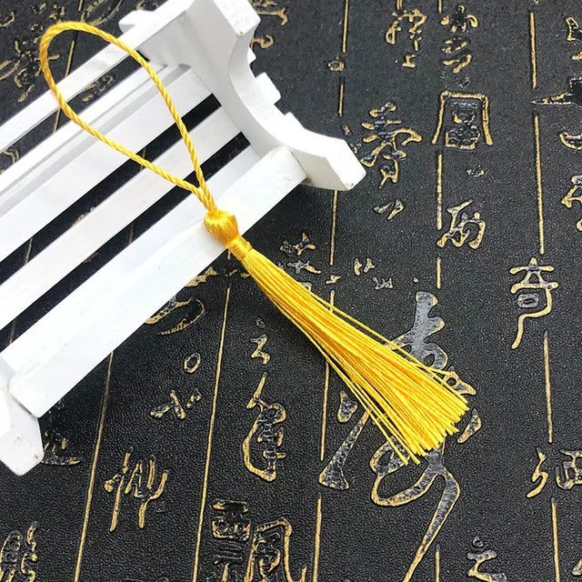 35 Stück Farbgemisch Lesezeichen Quasten - 13 cm Mini Quasten mit Schlaufen für DIY Bastel- und Schmuckherstellungszubehör