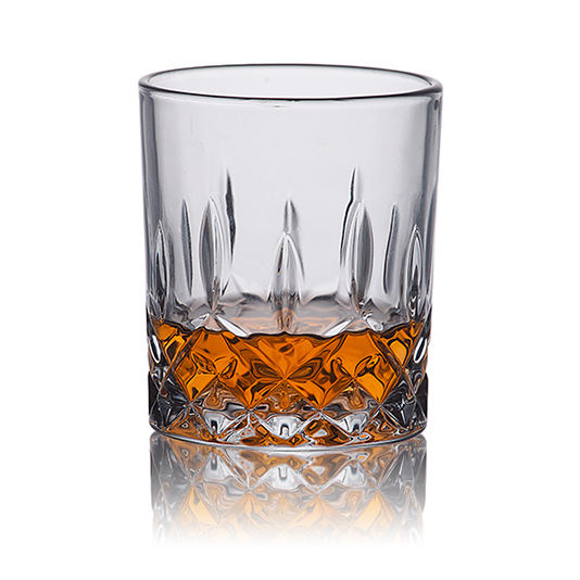 Frendorf | 330ml Whiskeyglas – robust und stilvoll, perfekt zum Servieren von Whiskey, Bourbon oder anderen Spirituosen, entworfen um Geschmack und Aroma zu verbessern, ideal für Hausbars, um Gäste zu unterhalten oder zum entspannten Trinken.