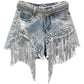 Frendorf | Luisa - Quasten Denim-Shorts