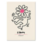 Frendorf | Abstrakte Blumen Wand Leinwand Kunst