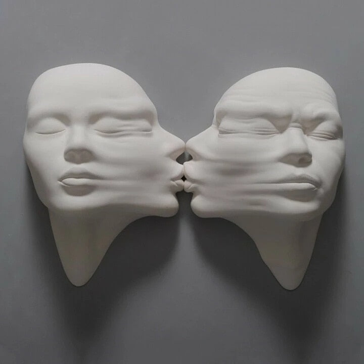 Ästhetische Wandhängeskulptur Kreatives Gesicht
