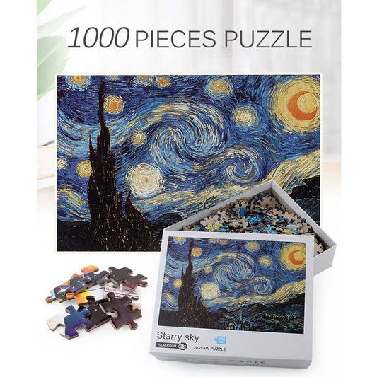 Frendorf | 1000 Teile Blanko-Puzzle - DIY Lernspielzeug, umweltfreundliches Material