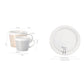 Kreative dynamische Spiegelreflexbecher Leopard anamorpher Zebra-Becher Luycho Kaffee Tee Becher Set mit Untersetzer 90ml-225ml