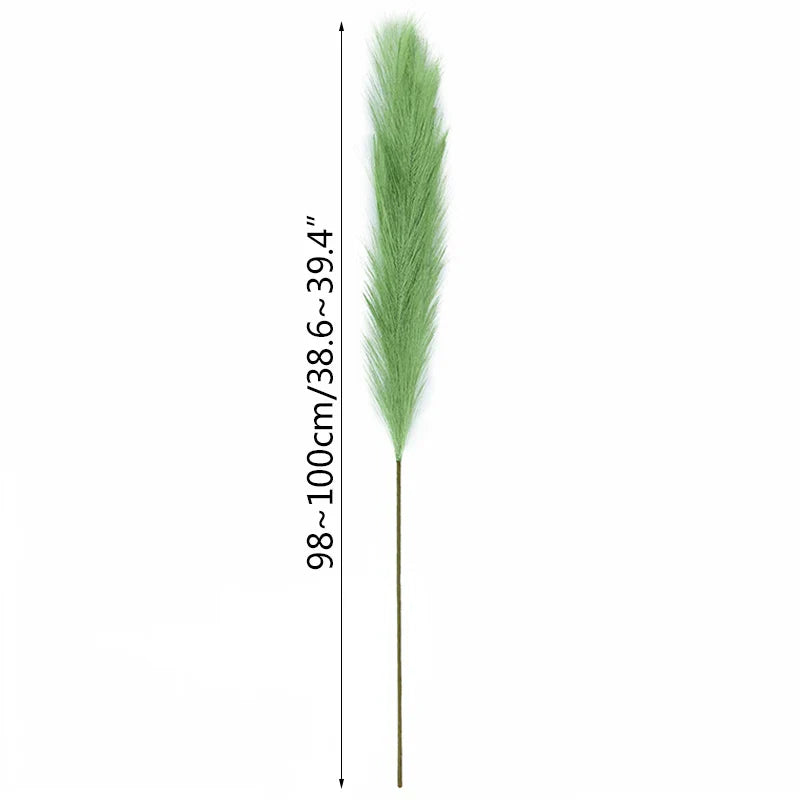 5 Stück 100 cm Künstliches Pampasgras Trockenrohr Blumenstrauß Hochzeitsfeier Dekoration Zuhause Raum DIY Künstliche Pflanzen Dekorationsbedarf