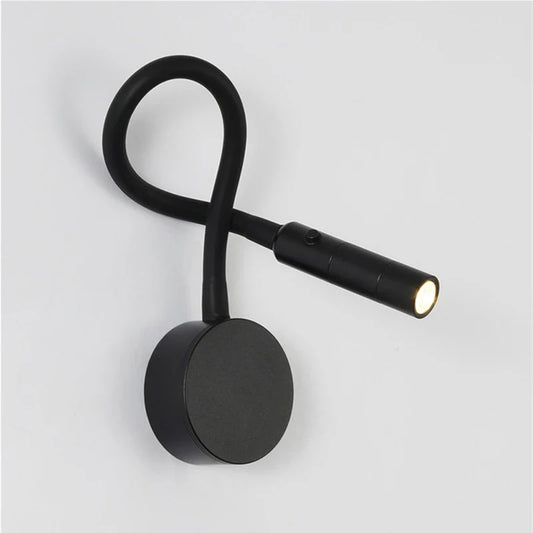 Moderne Flexible LED-Lese-Wandlampe mit Schalter für Schlafzimmer und Studium - 1W/3W