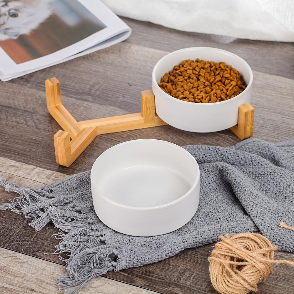 Frendorf | MeowFeast Ceramic Futternäpfe | Rutschfest | Hochwertig | Für Hunde & Katzen | Modernes Design