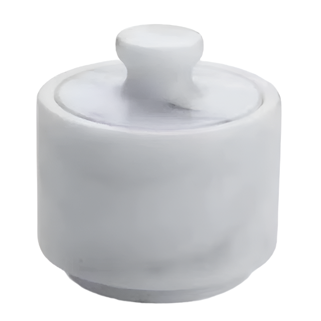 Frendorf | Benutzerdefinierte Küchenaufbewahrung Marmorstein Salzbehälter Set - Nordischer Stil Gewürzbehälter Glas mit Salz- und Pfefferstreuer