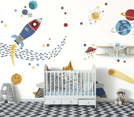 Frendorf | Cartoon Weltraumrakete Tapete Mural
