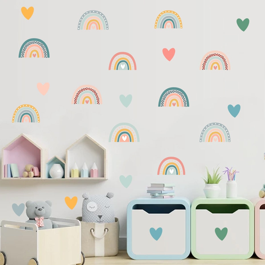 Frendorf | Cartoon Wandtattoos Regenbogenmuster