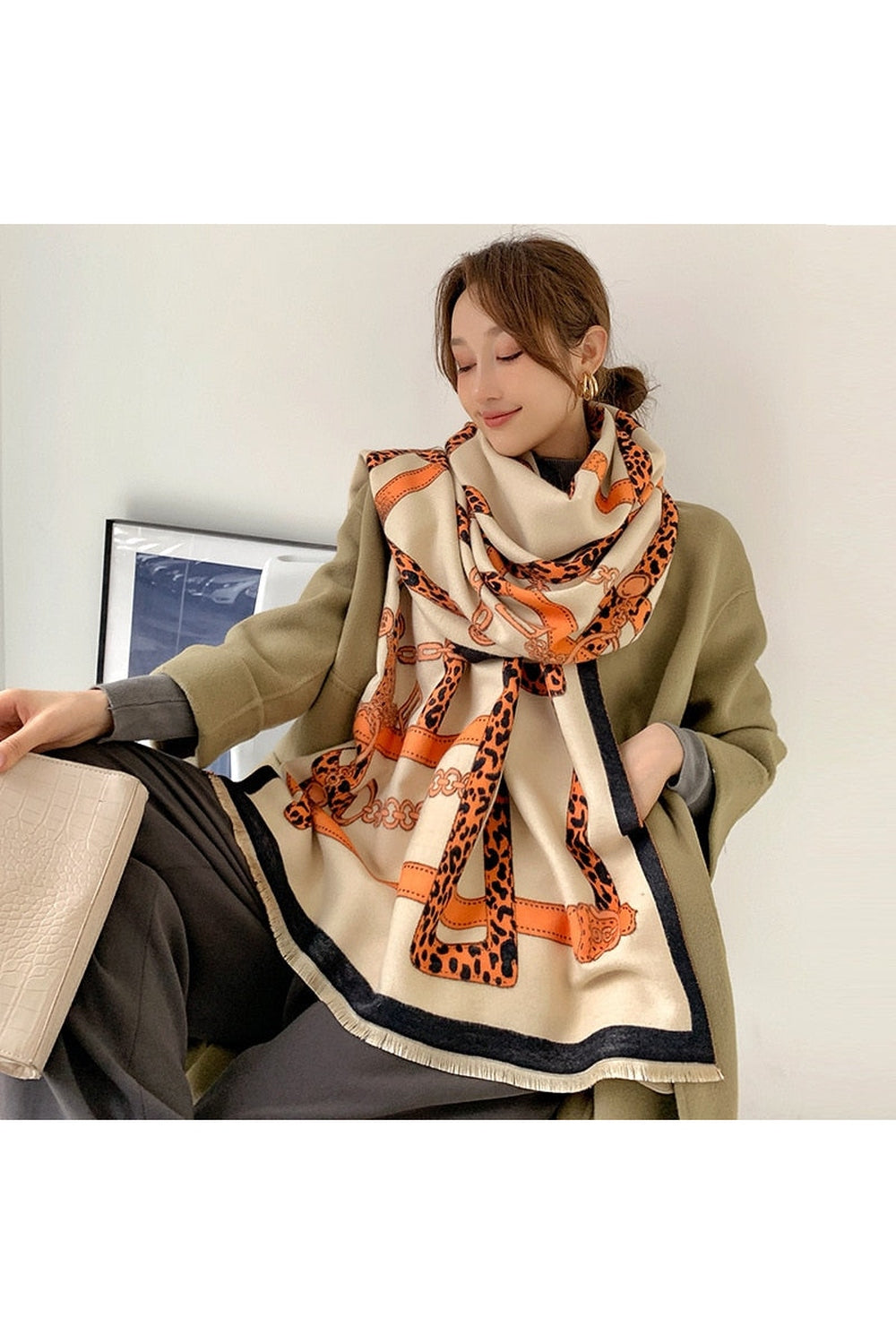 Herbstdekoration Cashmere Luxus Schals