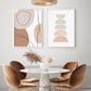 Abstrakte Beige Wandkunst Leinwanddrucke