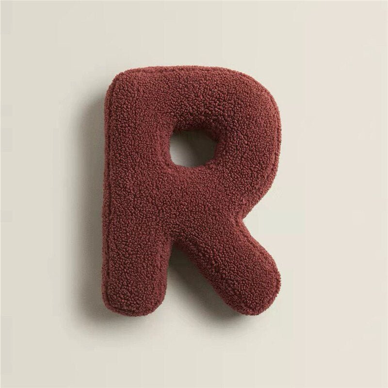 PlushLetter Kissen - Weiches Buchstaben-Kissen für Schlafzimmer und Kinderzimmer
