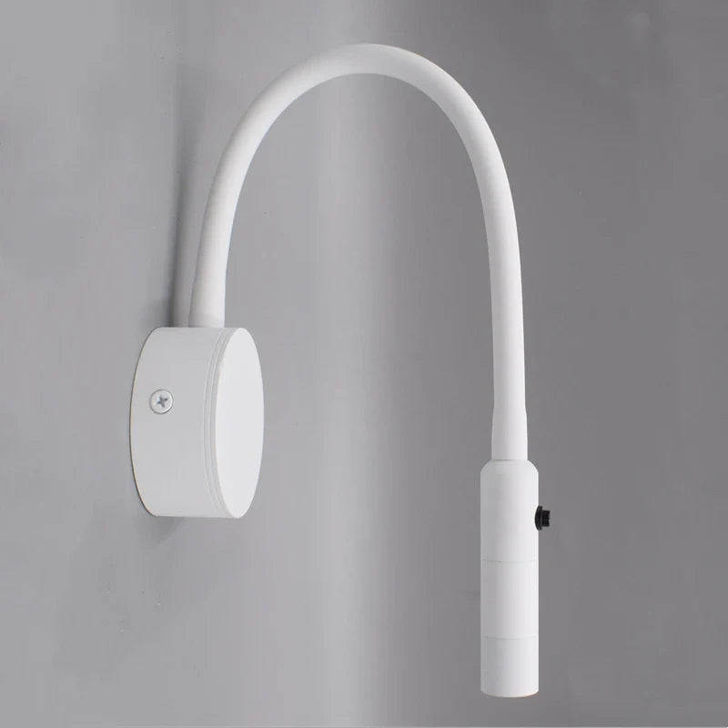 Moderne Flexible LED-Lese-Wandlampe mit Schalter für Schlafzimmer und Studium - 1W/3W