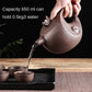 Große Kapazität Haushalt Handgemachte Lila Sand Teekanne Chinesische Teegeschirr Yixing Zisha Zhu Ton Ball Filter Blase Teekanne Mond Topf