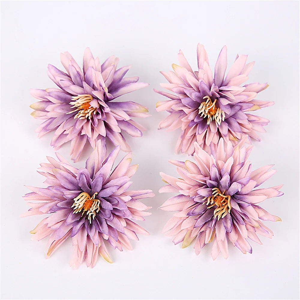 Frendorf | 10 Stück Künstliche Chrysantheme Blumen Köpfe – Seidenfake Blumen für Hochzeiten, Partys, Dekorationen, Sträuße und Girlanden Zubehör