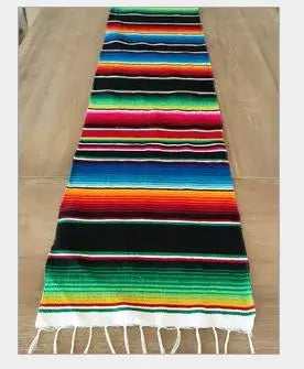 Boho Vibrant Mexikanische Serape Decke