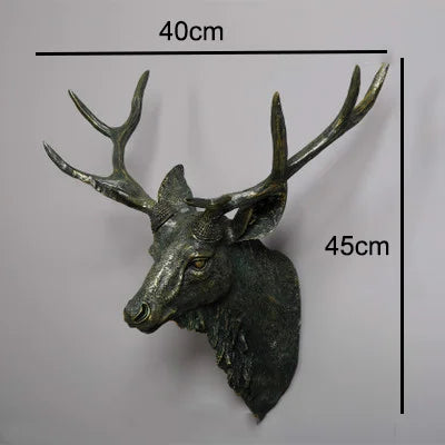 Faux Rehkörper, Faux Taxidermie Tierkopf Wanddekoration Handgemachte Bauernhausdekoration Harz Wohnaccessoires Modern für die Wand