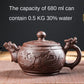 Große Kapazität Haushalt Handgemachte Lila Sand Teekanne Chinesische Teegeschirr Yixing Zisha Zhu Ton Ball Filter Blase Teekanne Mond Topf