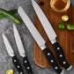 Frendorf | Küchenchefmesser - Santokumesser - Vielzweck-Edelstahlklinge mit Granton-Kanten - Perfekt zum Schneiden, Würfeln und Hacken - Ergonomischer Griff für bequemen Halt - Ideal für Fleisch, Fisch und Gemüse