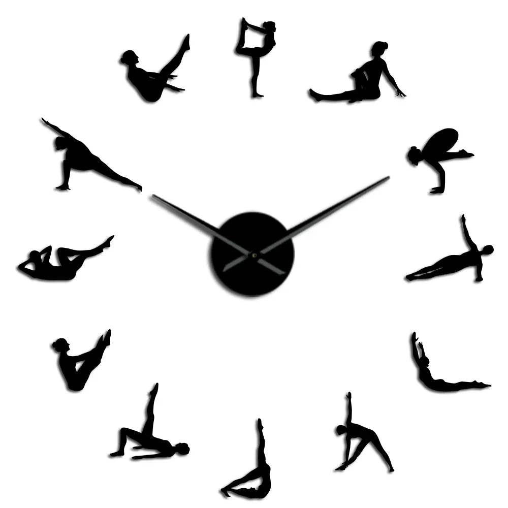 Pilates Posen DIY Wanduhr
