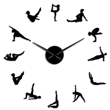Pilates Posen DIY Wanduhr