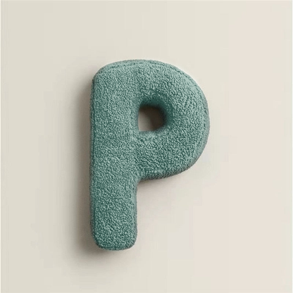 Alphabet Letter Fleece Kissen