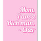 Think Pink Abstract Canvas Poster